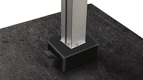 Зонт ICON 400х300 R MANHATTAN ANTHRACITE (с основанием и чехлом для хранения)