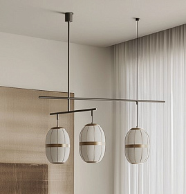 Подвесной светильник Pull C1249/3 состаренное золото