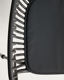 Уличный стул Surpika из пластика и графитовой стали