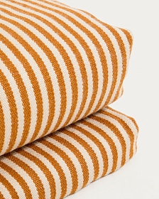 Подушка для шезлонга Dirome в оранжевую полоску, 100% ПЭТ, 50 x 175 см