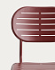 Уличный стул Brai из оцинкованной стали бордового цвета