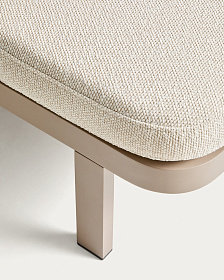 Шезлонг Kionia из алюминия цвета таупе