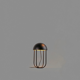 Настольная лампа Jellyfish черно-золотая