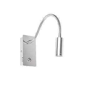 JULIET USB C Chrome настенная лампа с ридером LED 3W 3000K