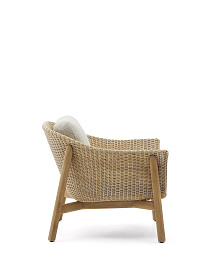 Кресло Galea из тикового дерева и синтетического ротанга
