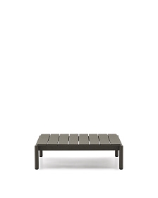 Журнальный столик Sorells из зеленого алюминия 89 x 91 см