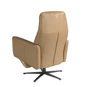 Вращающееся кресло Double Relax/ 5086 с кожаной обивкой