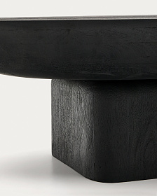 Ovak Журнальный столик из акации с чёрной отделкой 140 x 70 см