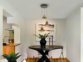 Aledis Люстра 3L черно-золотой