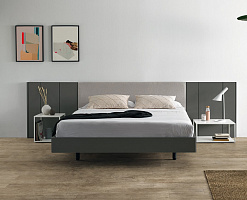 Кровать Pars 160 x 190 графит / ткань Libra-50