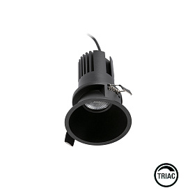 Встраиваемый светильник TULIPA DOWN SIM IP65 15W черный 36° 2700K CRI90 TRIAC