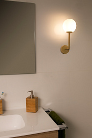 Бра для ванной комнаты Gala, атласное золото 1xG9