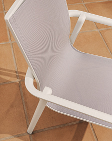 Уличный стул Canea из алюминия цвета экрю