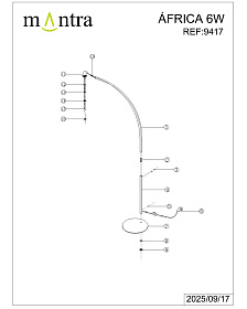9417 Торшер AFRICA