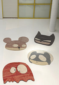 Шерстяной стираемый ковер Miss Mighty Mouse 100*120