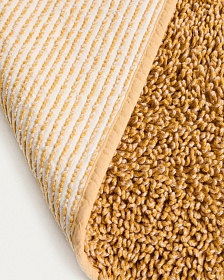 Коврик для ванной Aroia горчичный из меланжевого букле 50 x 70см