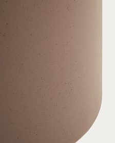 Кашпо Aiguablava из коричневого цемента, диаметр 52 см