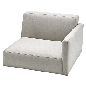 Сиденье для дивана ESCALAS со спинкой и низким подлокотником left end