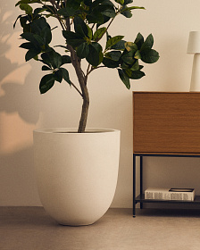 Aiguablava Кашпо из белого цемента Ø 56 см