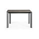 Стол Atta 120 (180) x80 антрацит керамика Vulcano Ash