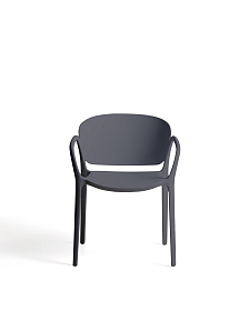 Уличный стул Ania темно-серый пластиковый