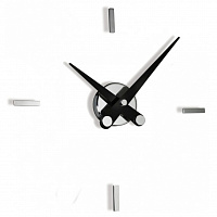 Настенные часы Puntos Suspensivos 4 хром-черный