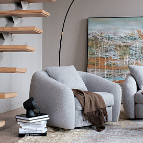 Кресло Lunar с вращающимся механизмом ткань кат.7