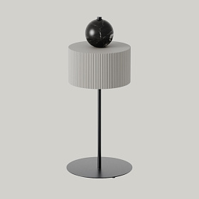 Настольная лампа Curn S черный металл /черный мрамор