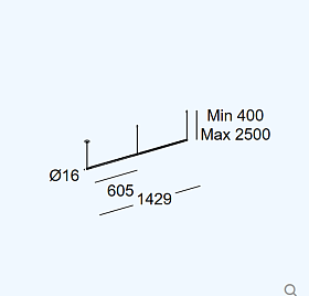 Подвес Tubs Modular Pendant Lineal Double 00-A058-05-M1