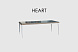 Стол обеденный прямоугольный Heart SEASHELL 220x100