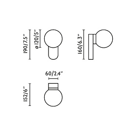 MABE Настенный светильник черный LED 6W 3000K