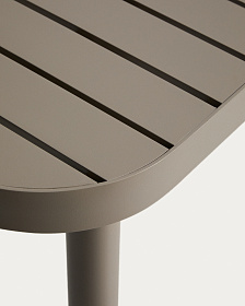 Уличный стол Joncols из алюминия с бежевой отделкой 180 x 90 см