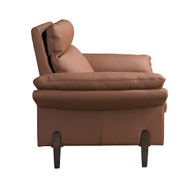 Коричневое кожаное кресло модель 5173