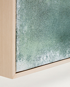 Абстрактная картина Selnar зеленая 60 x 90 см