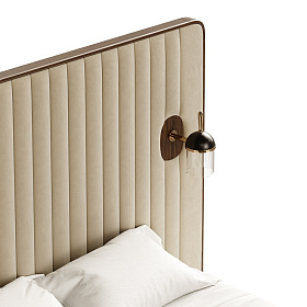 Кровать с изголовьем Como