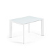 Стол обеденный Atta 120(180)x80 белое стекло