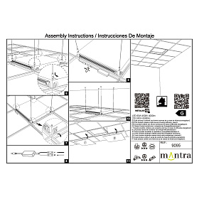 9095 Встраивамое светодиодное окно BLUE SKY