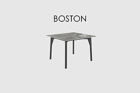 Обеденный стол Boston CARBON MATTE 100х100