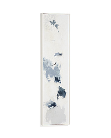 Erale Абстрактная картина ручной работы в серо-синих тонах, размер 47 x 182 см