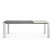 Стол Atta 160 (220) x90 серый керамический