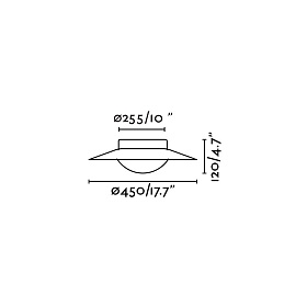 Плафон Side 20W белый