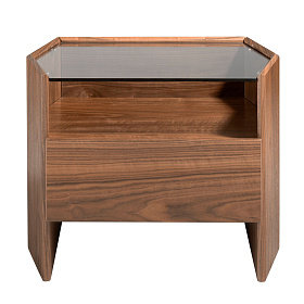 Прикроватная тумбочка CP1803-H-NOGAL/7072 шестиугольная