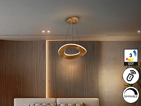 Mirena Люстра 1L розовое золото D50