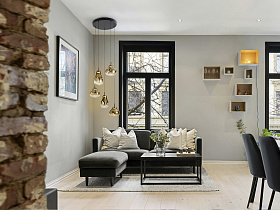 Aledis Люстра 5L черно-золотой