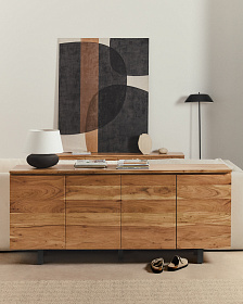 Сервант Uxue из массива акации с беленой отделкой 200 x 88