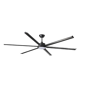 Потолочный вентилятор ROTTERDAM 25 XXL Ш2500MM черный 6P 32W LED 3000K