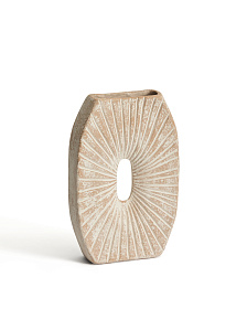 Ваза Valura из папье-маше розового и бежевого цвета 31 см