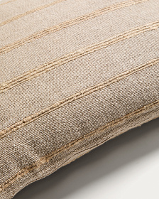 Чехол для подушки Riena бежевого цвета из хлопка и вискозы, 40 x 60 см