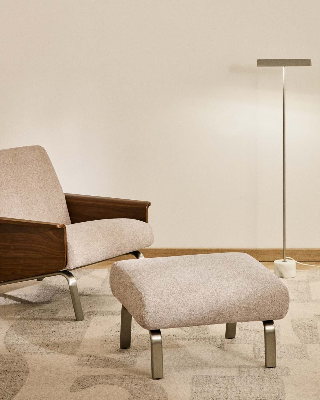 Подставка для ног Amsen бежевого цвета