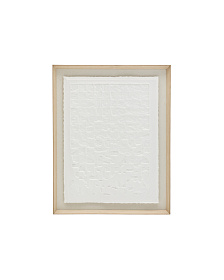 Tuk Картина из папье-маше белая 90 x 70 см